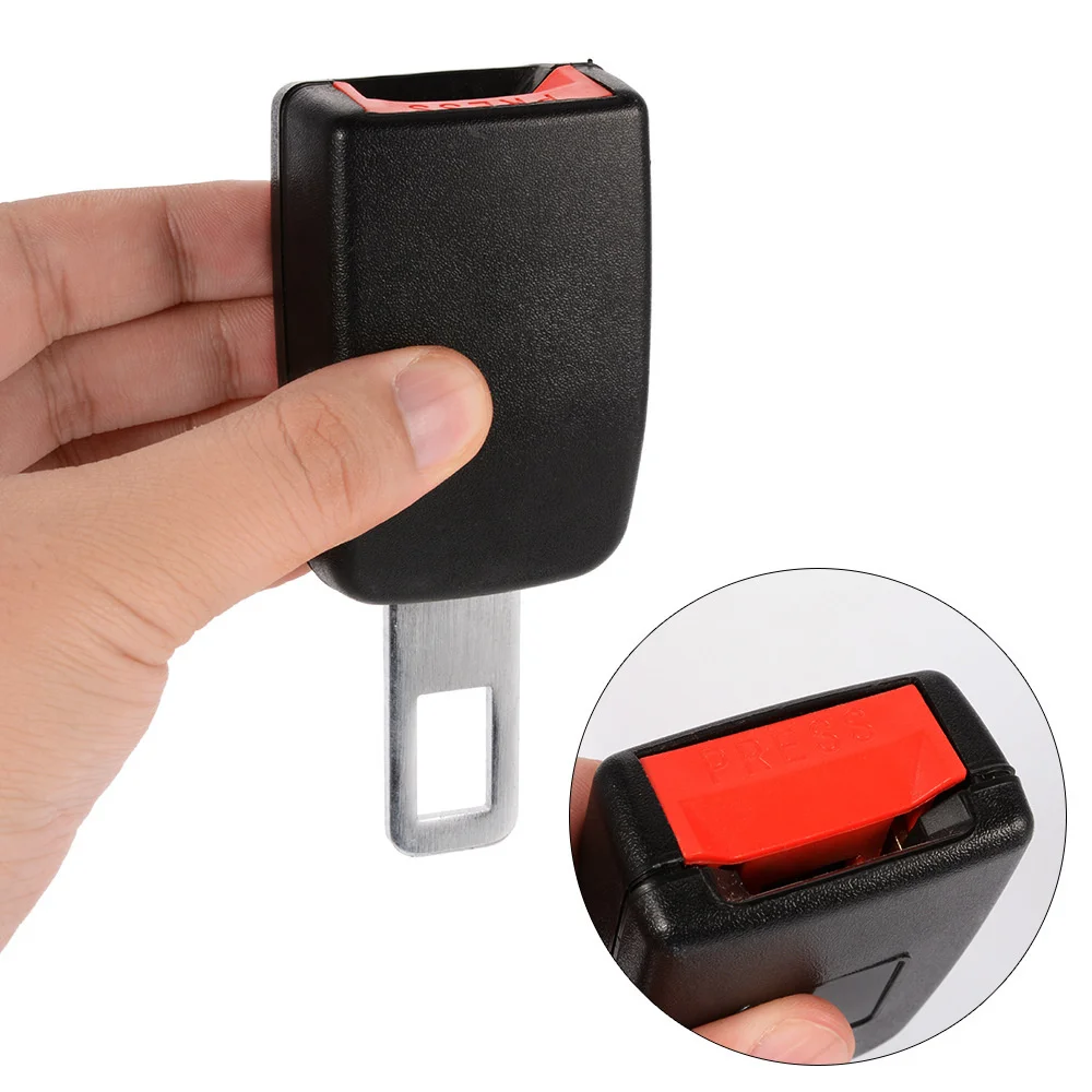 Seat Belt Extender Seat Belt Clip Seat Belt Tongue Insert Seat Belt Extender Kit Seat Belt Lock Car Seat Belt Clip Extender Seatbelt Buckle Lock Insert Socket Extender Thickening Auto Interior Accessories