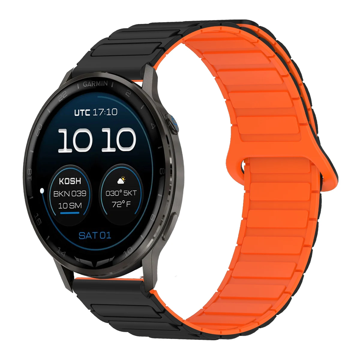 Magnetic Silicone Loop Strap - Universal 22mm/20mm Band