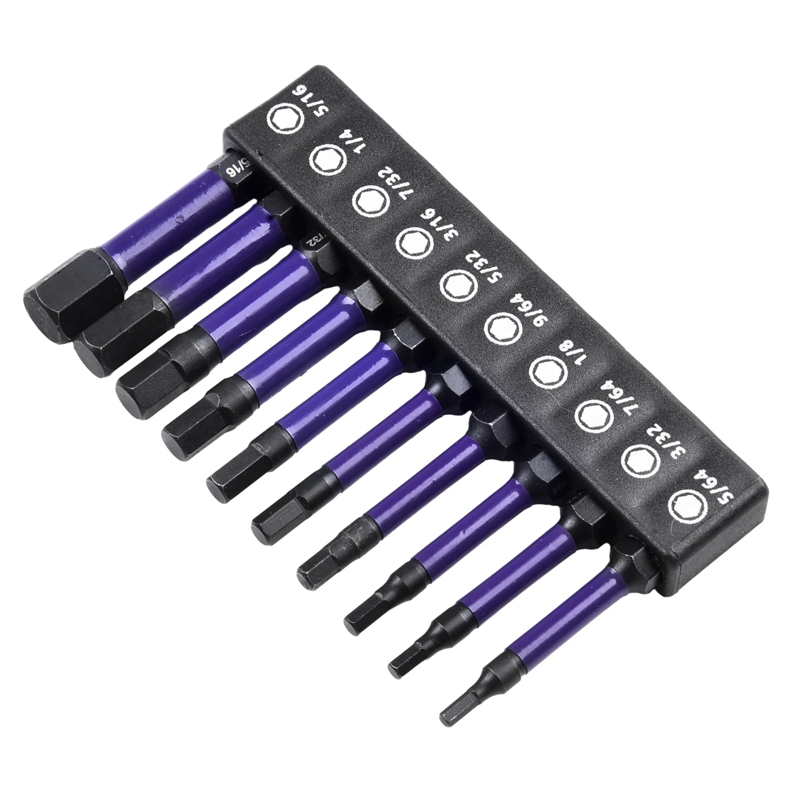 

10Pcs Magnetic Hex Head Screwdriver Bit Set 1/4 Shank Screwdriver Bit Imperial Strong Magnetic Screwdriver Antirust