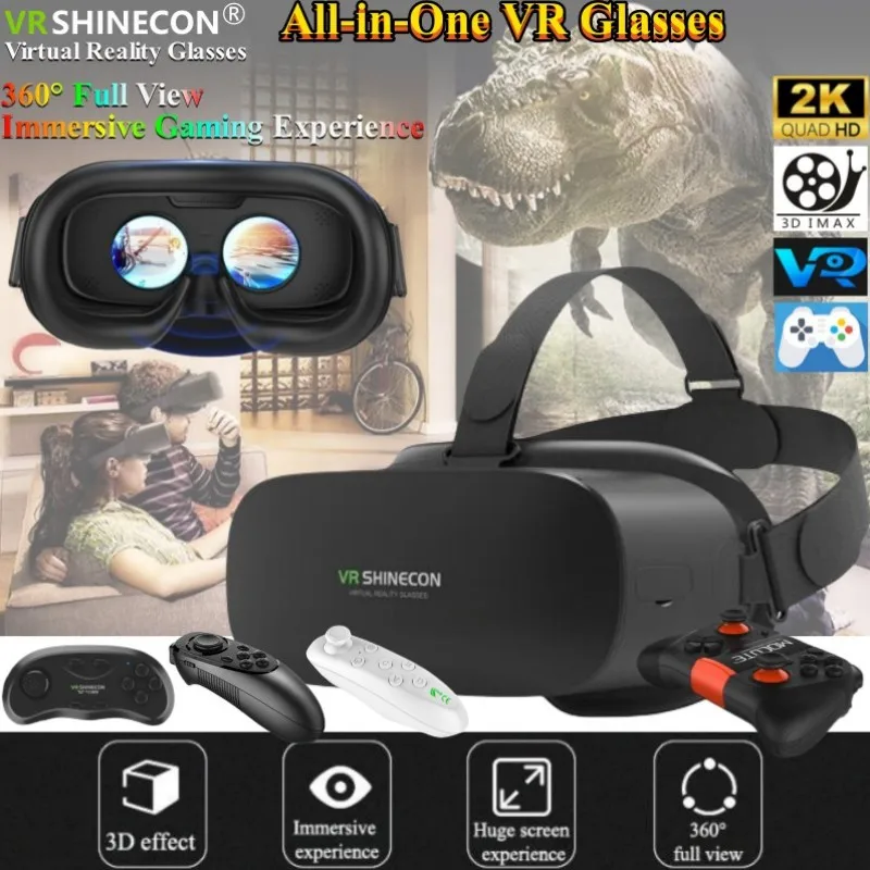 Auriculares Vr Inteligentes Gafas VR 3D 2K Compatibles Con