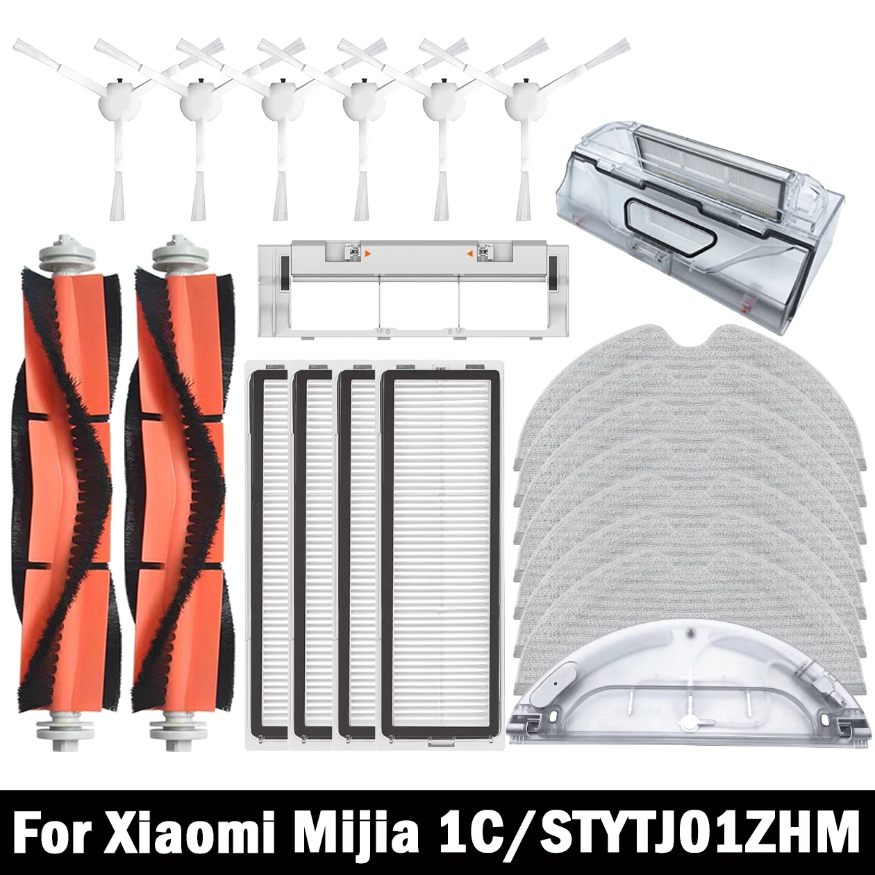 

For Xiaomi Mijia 1C 1T Mi Robot Vacuum Mop Dreame F9 Hepa Filter Main Side Brush Mop Cloth Robotic Vacuum Cleaner Accessories