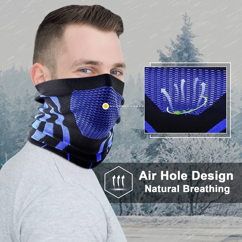Half Face Cover Winter Bandana Mask Neck Gaiter Scarf