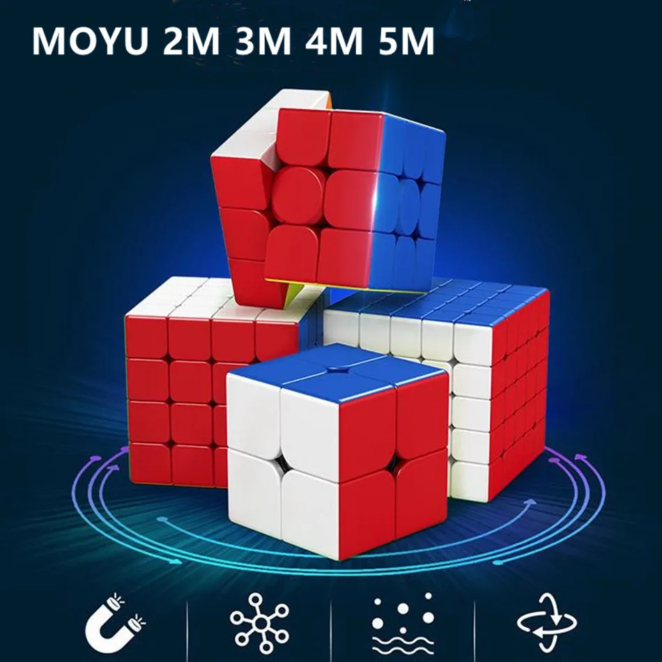 Magnetic 4x4 Speed Cube - Educational Puzzle Toy