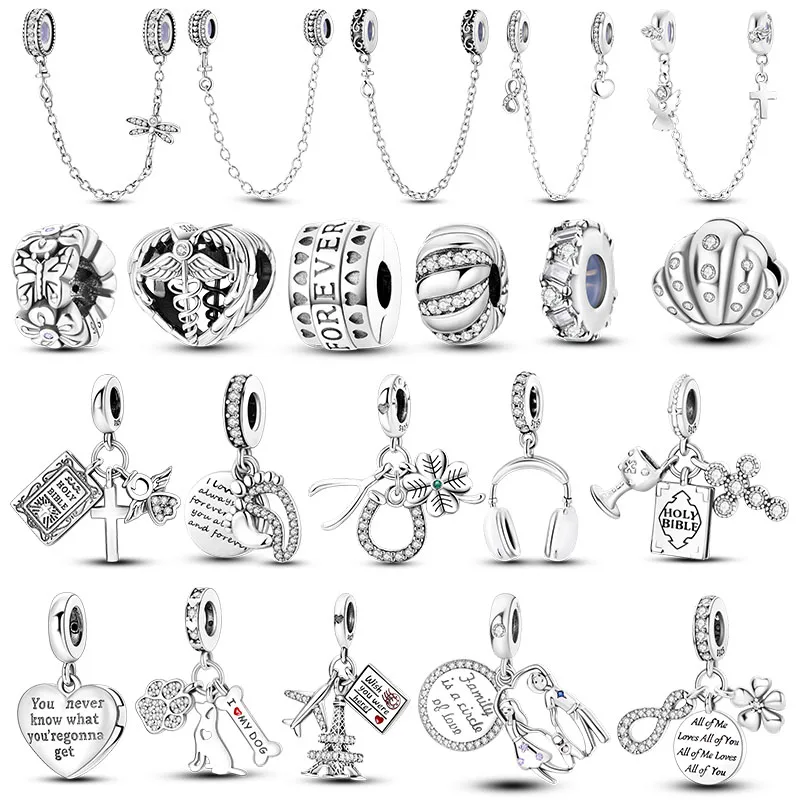 GirlButterflySafetyChainCoffeeCupFlowerCameraCharms925SterlingSilverFitsOriginalWomenAnniversaryDIYJewelryBead-AliExpress36