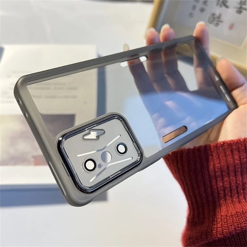 Transparent Soft Silicone TPU Case with Camera Protection and Bumper