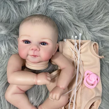 19 inches Already Painted Bebe Juliette Doll Kits Vinyl Reborn Doll Unassembled DIY Mold Reborn Doll Kit Gift 1