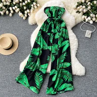 Women's Jumpsuit Elegant Sexy Suspender Printed Jumpsuits Casual Hip Waist Overalls Romper For Women Spring Summer 2024 - Image 4
