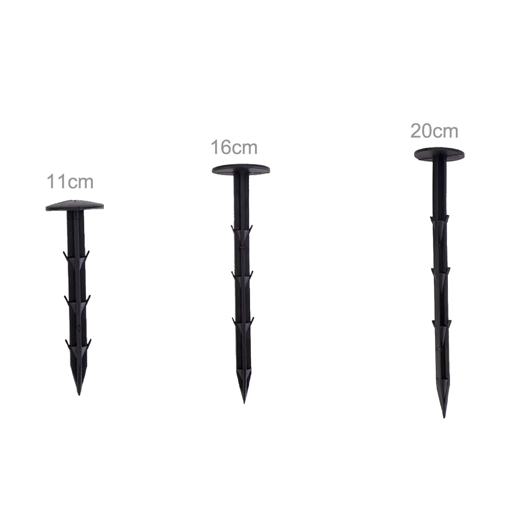 Ground Nail Garden Windproof Fix Stakes Landscape Edges Spikes Supplies