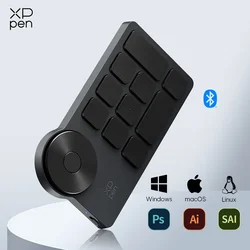 Wireless Shortcut Remote with Customizable Keys for Graphic Tablets and Pen Displays
