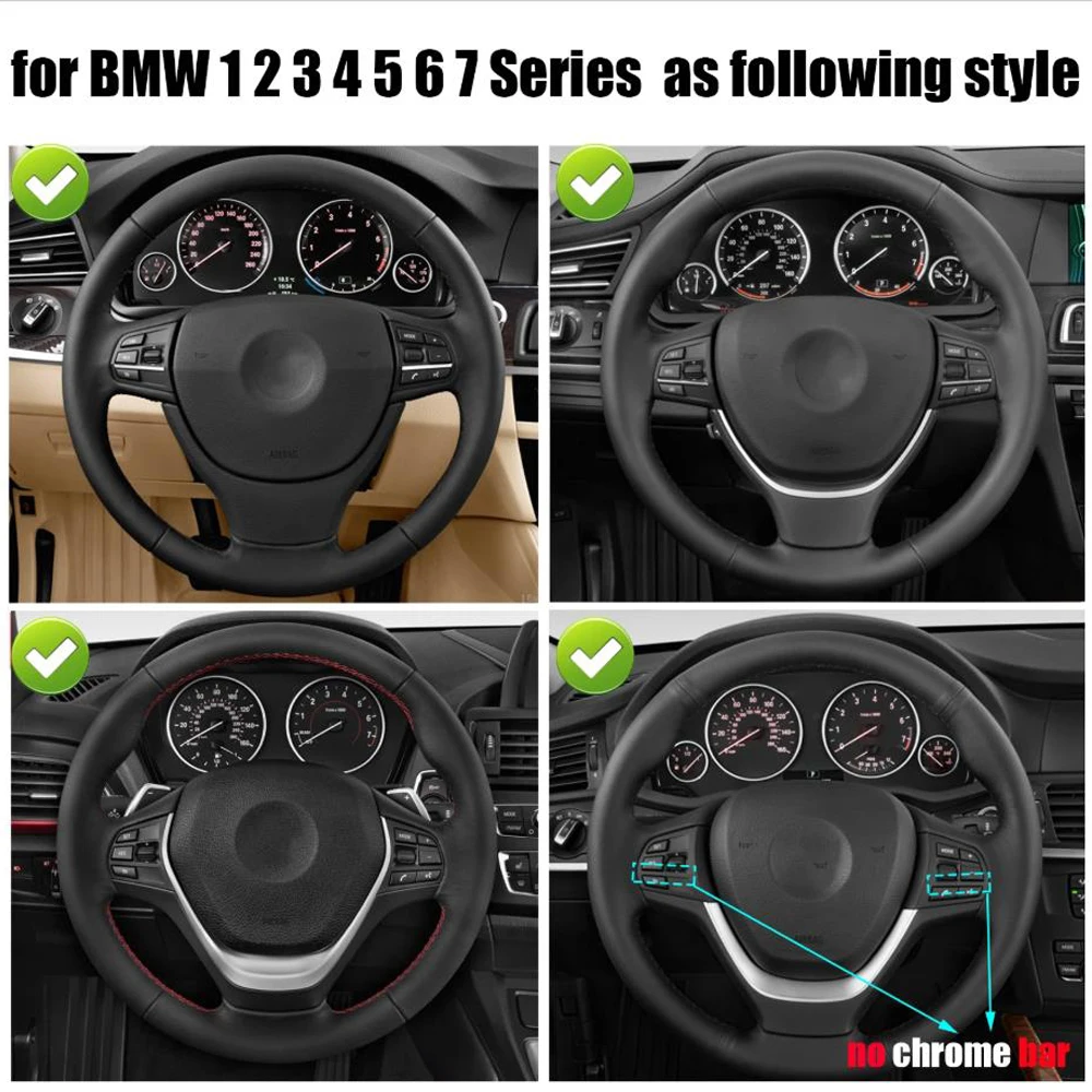 자동차 다기능 스티어링 휠 크루즈 컨트롤 단추 스위치, BMW 1 3 4 5 6 7 시리즈 F10 F11 F20 F30 F34 F36 F07 F01 F02
