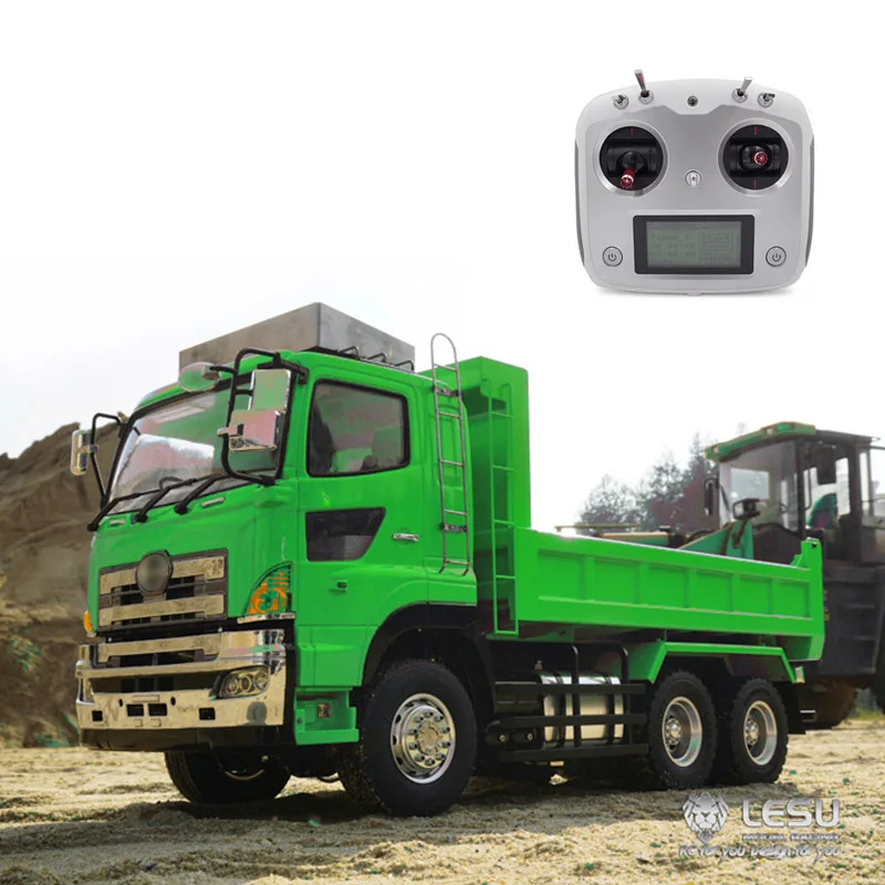 

Lesu 1/14 RC 6*6 Hydraulic Lifting Dumper Truck Gearbox Motor Servo For Diy Tamiyaya Painting Radio Controller Thzh0334