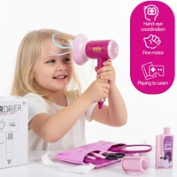 Chriyungel Kids Beauty Salon Set with Pretend Hair Dryer Role Play Beauty Makeup Toy Pretend Play Styling Tool Gifts for Girls 3