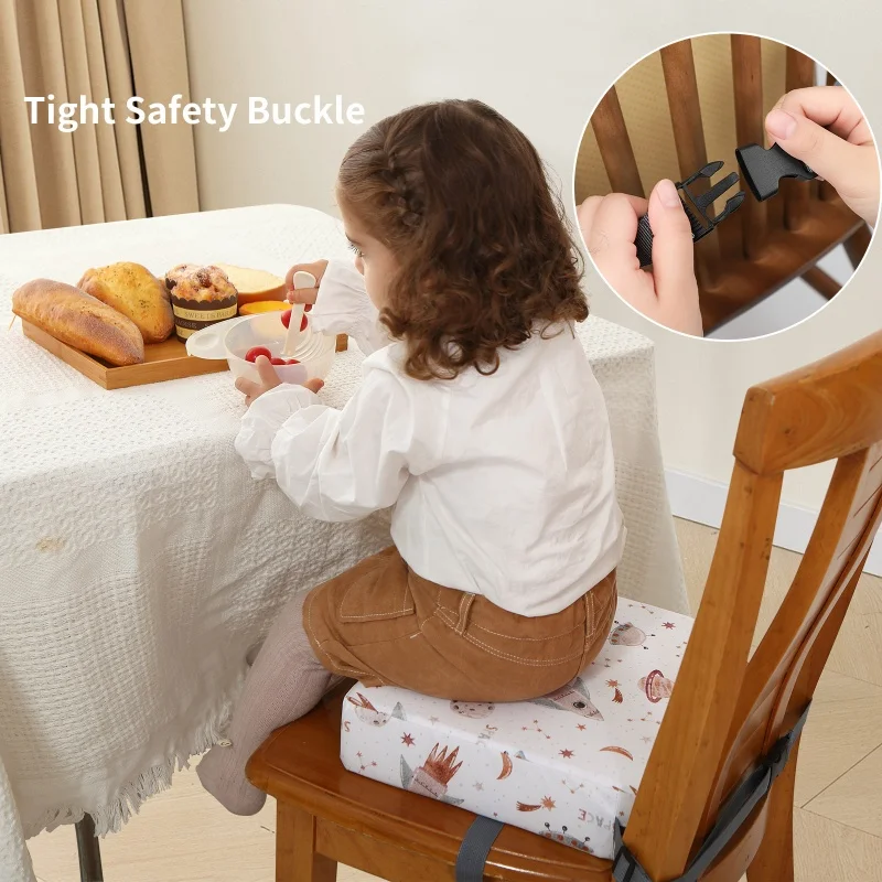 Children's raised seat cushion disassembled and washed baby's dining chair Household chair cushion set for primary school children booster seats