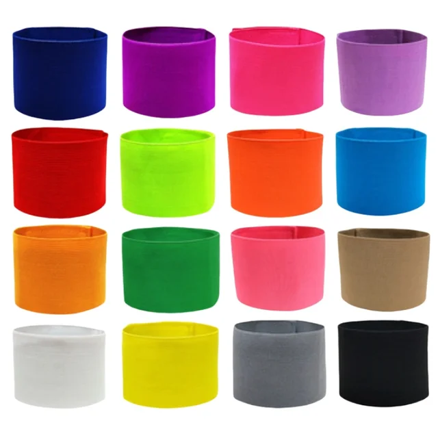 Non-slip Football Captain Armband Elasticity Visibility Sports Arm Band 15 Colors Available Professional Soccer Armbands Non-slip Football Captain Armband Elasticity Visibility Sports Arm Band 15 Colors Available Professional Soccer Armbands