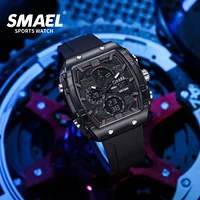 SMAEL 8109 nouvelle montre pour hommes sport multifonctionnel 50M étanche double affichage LED veilleuse loisirs étudiant montre électronique 4