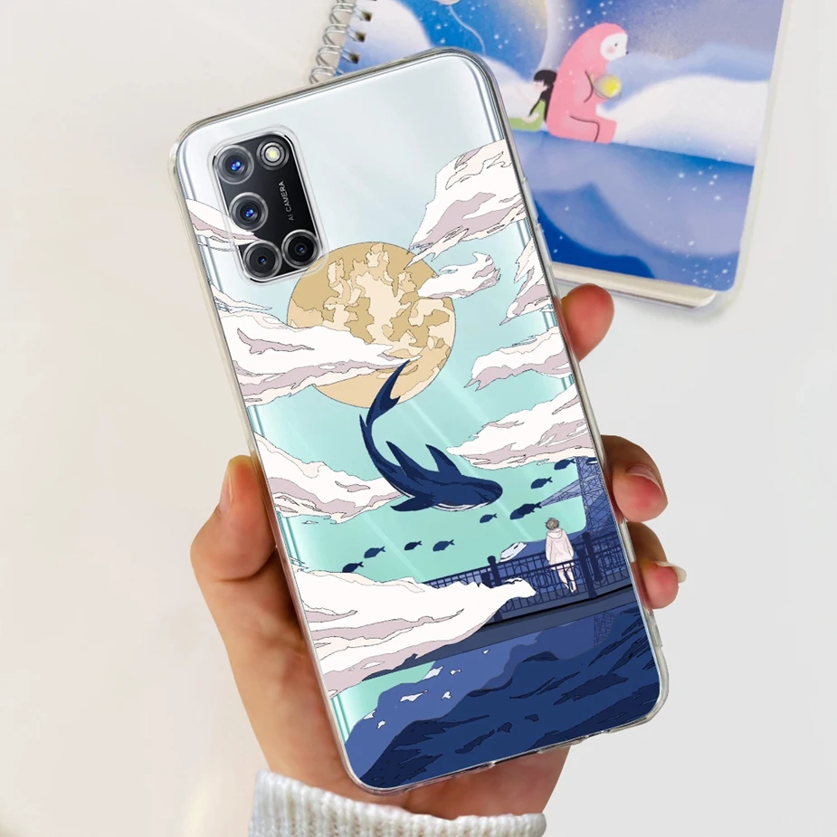 Cute Fashion Painted Clear Silicone Phone Case - Soft Protective Cover