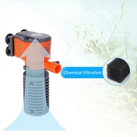 3-in-1 ถังกรองปลา Aquarium Submersible Water PUMP AC220-240V MINI กรองออกซิเจนปั๊มลมสําหรับพิพิธภัณฑ์สัตว์น้ําขนาดเล็กถังปลา 4