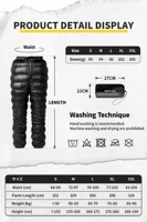 MAPLEAF Down Pants Ultralight Warm Down Trousers 800FP Winter Snow Pants Windproof Waterproof Ski Pants Camping Hiking Trousers 5