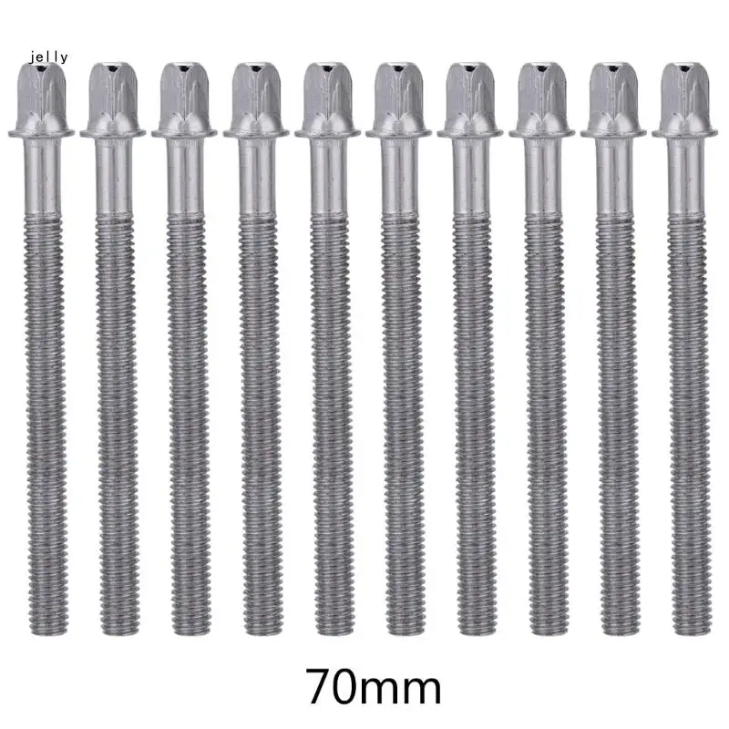 448C 10Pcs 드럼 러그 잠금 드럼 러그 드럼 텐션로드 나사 스네어 드럼 수리 부품