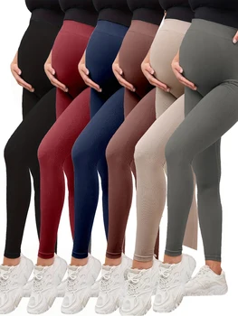 Elastic High Waist Maternity Leggings Long Pants Skinny For Pregnant Women Belly Support Body Shaper Sports Gym Fitness Trousers