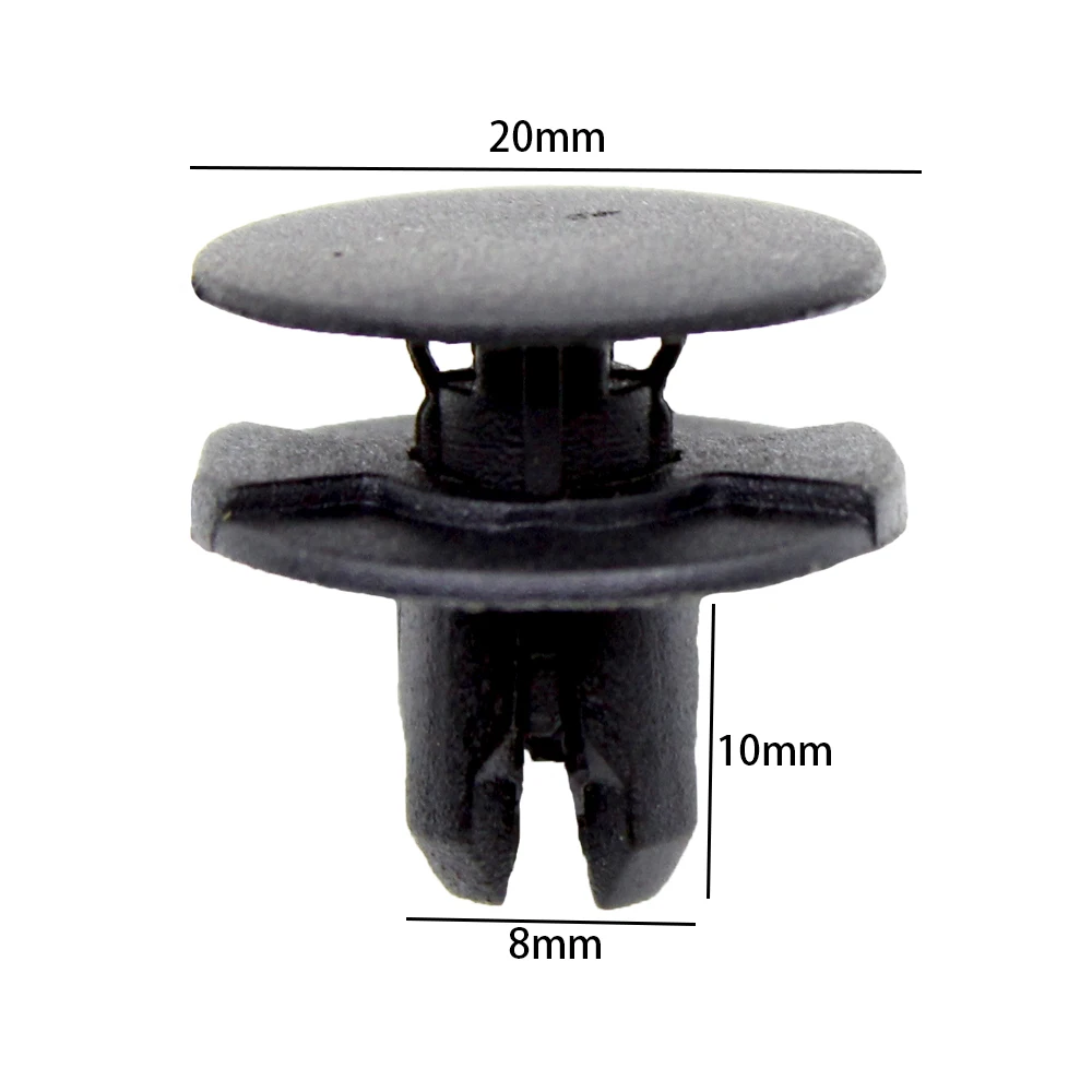 

50 шт., зажимы для передних крыльев и юбки Honda Acura, 8 мм