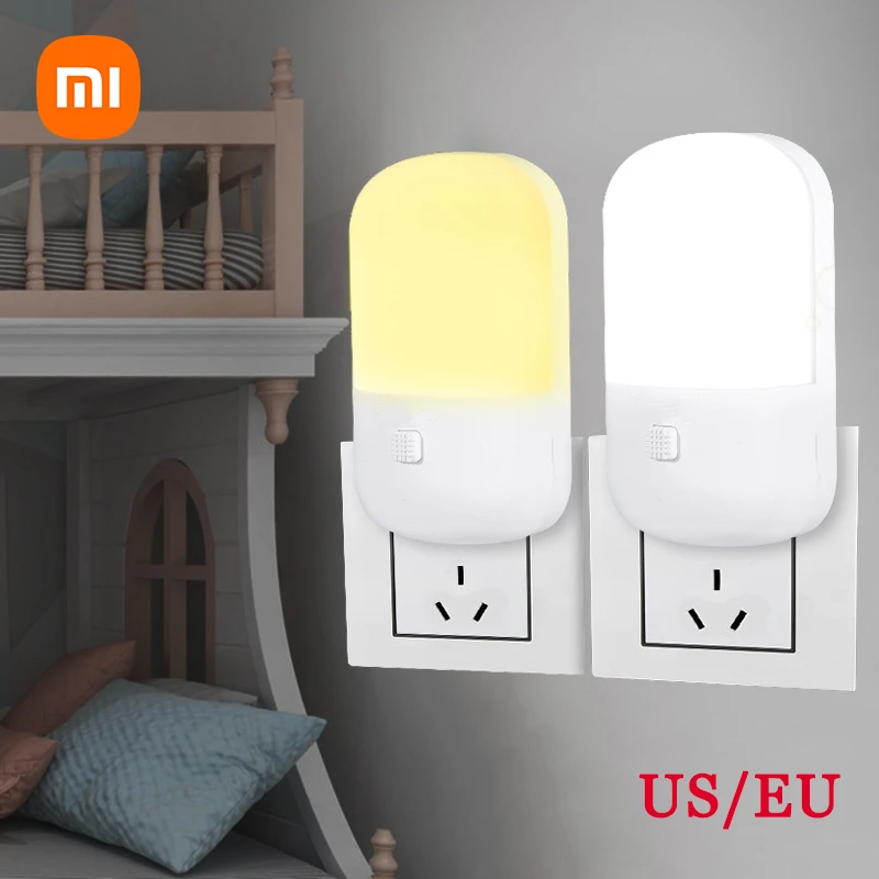 veilleuse prise lampe LED avec interrupteur EU/US, économie d'énergie
