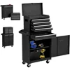 Big Tool Chest with Drawers and Wheels Tool Cabinet  Removable Rolling with Lockable Drawers for Mechanics Garage Workshop 1