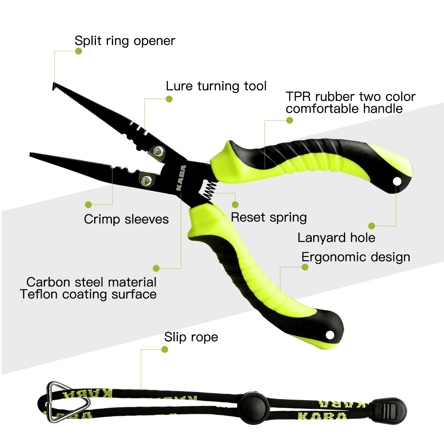 KABA Fishing Pliers 7'' Braid Line Cutters Split Ring Plier Hook Remover  Multifunctional Lure Scissors Tools Fishing Accessories - AliExpress