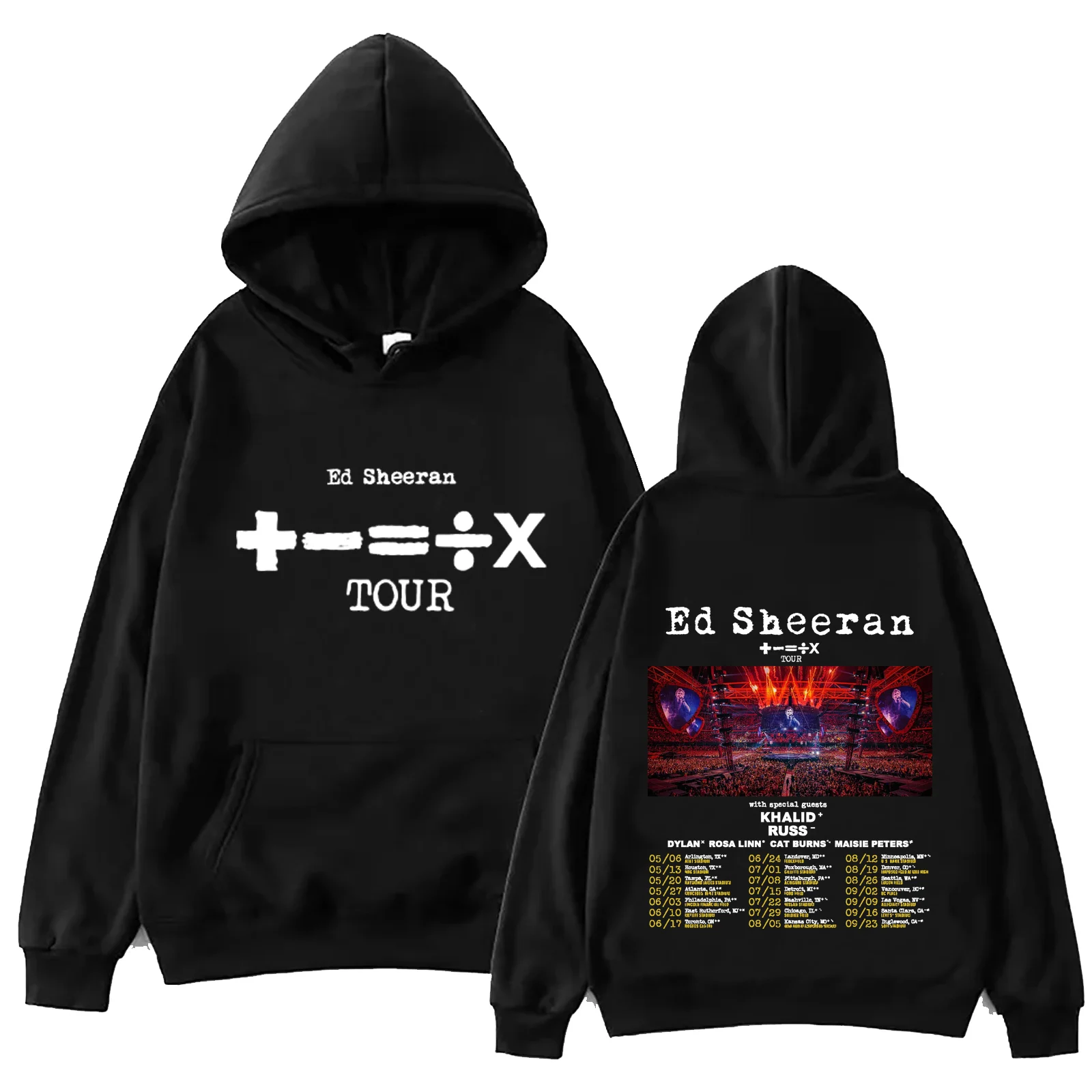 

Ed Sheeran Tour 2024 Hoodie Tops Long Sleeve Regular Sweatshirt Music Fans Gift Spring and Summer Casual Unisex