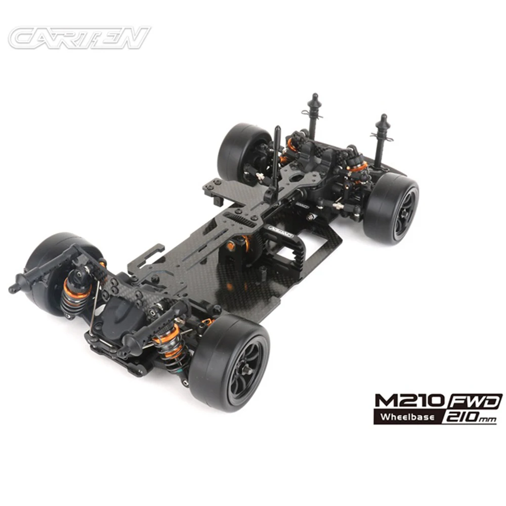 CARTEN M210 FWD Wheelbase 210mm 225mm 239mm 1/10 RC Electric Remote Control Touring Car KIT Version Frame Adult Children's Toys 5