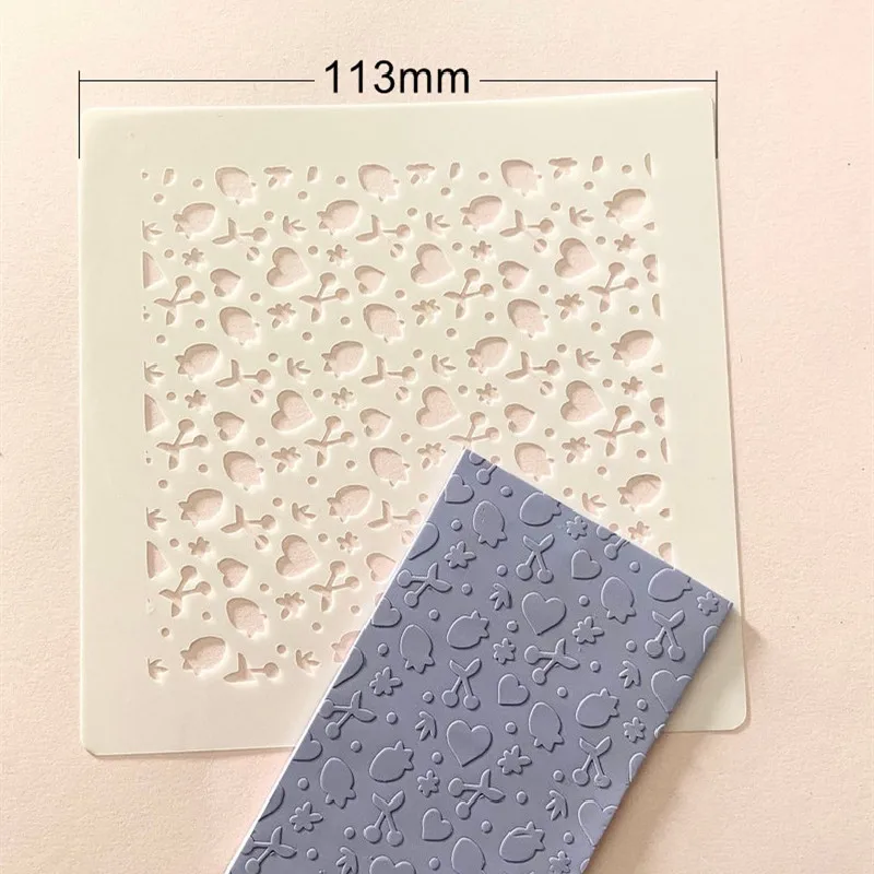 Polymer Clay Texture Sheet | Texture Mat For Polymer Clay | Clay Stencils