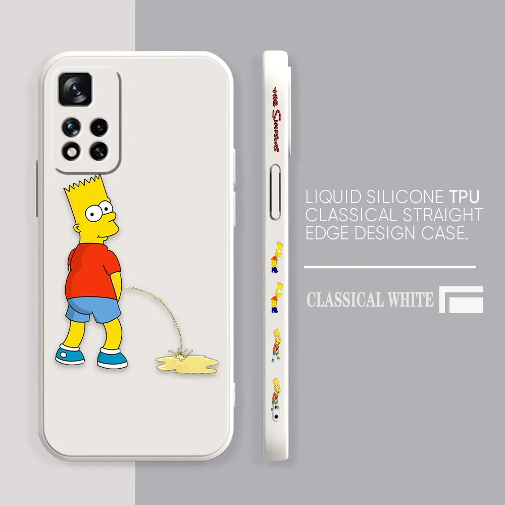 thumbnail image 1 of Case For Redmi Note 12 11 11T 11R 11E 10 9 8 7 7S PRO PLUS 4G 5G Simple Liquid silicone Case Funny The S-Simpsons, 1 of 5