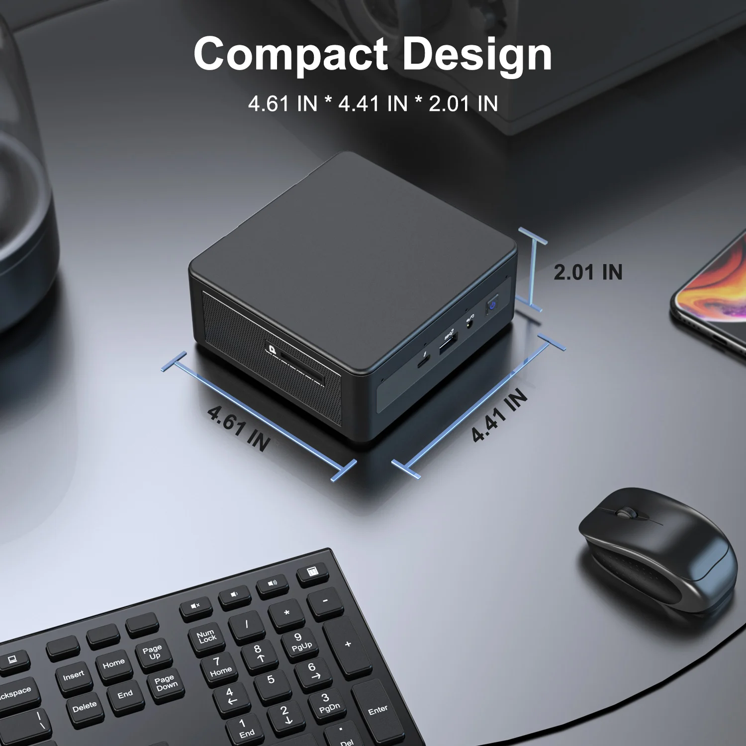 Intel NUC 11, NUC11PAHi5 Canyon Mini PC Desktop, Win 10 Pro Mini Computer,  Core i5-1135G7 Processor, 4Core,8MB Cache, 28W Iris Xe Graphics, WiFi6, Thu 