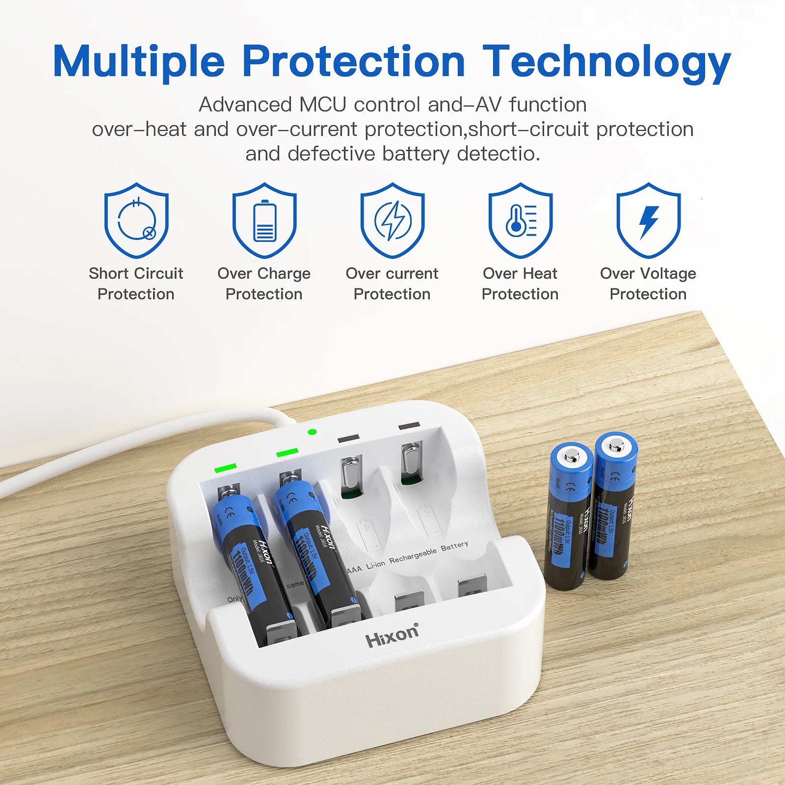 Hixon AAA 1100mwh 1.5V li-ion újratölthető Üteg , aaa Lítium Ketrecek Nagykereskedés batteries.2a 3a Lítium battery.razors, toys