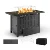 42 Inch Gas Fire Pit Table, 50,000 BTU Propane Pits for Outside with Steel Lid and Waterproof Cover, 2 in 1 Firepit Table 3