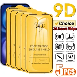 Ultra - Durable 9D Tempered Glass Screen Protector - 5 Pack - Tempered Glass Film