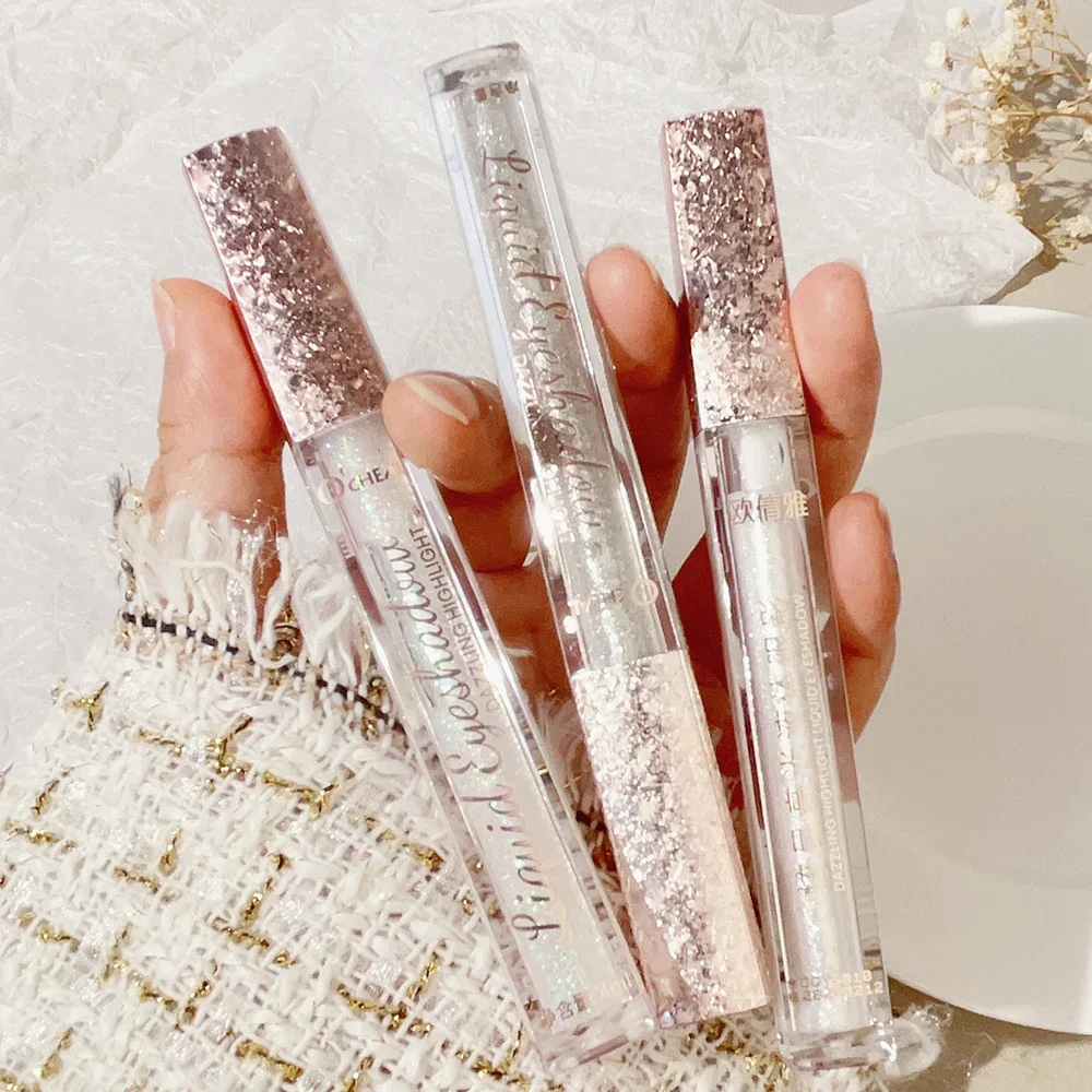 Lasting Glitter Liquid Eye Shadow Pearlescent Sequins Eyeshadow Lying Silkworm Diamond Shimmer Waterproof Eye Makeup Cosmetics