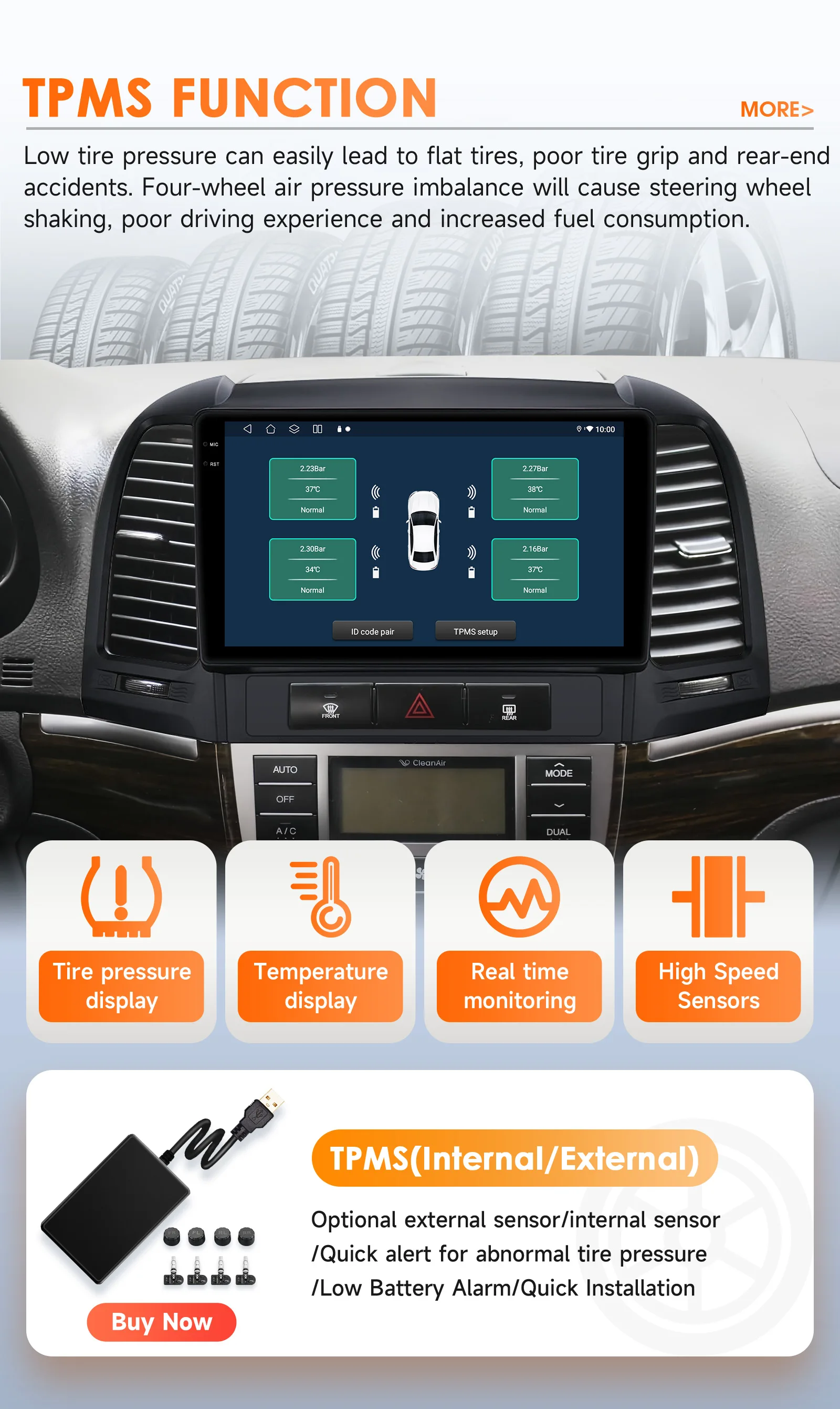 Hizpo 8 + 128G Android 14 Auto Radio Für Hyundai Santa Fe 2 2006-2012 Carplay Auto Multimedia GPS 2din Autoradio Navigation 2 din – Detail 36