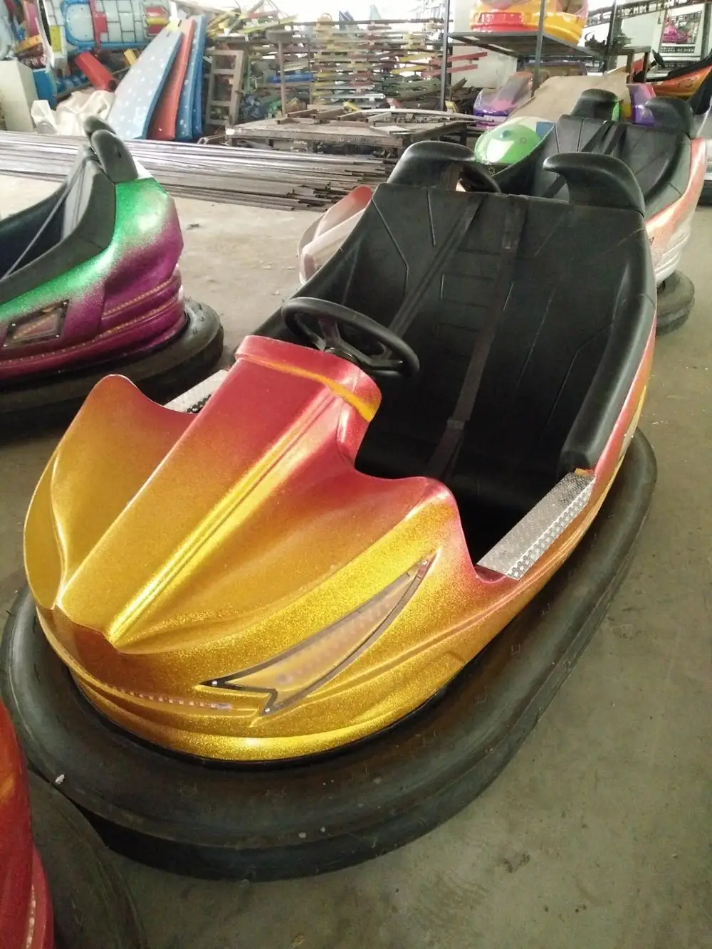 Fiberglass Material Indoor Adults Kids Floor Battery Car Bumper