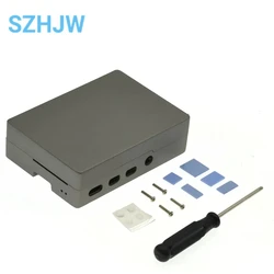 Aluminum Alloy Raspberry Pi Case with Self - Guided Heat Dissipation (Gray PI 3)