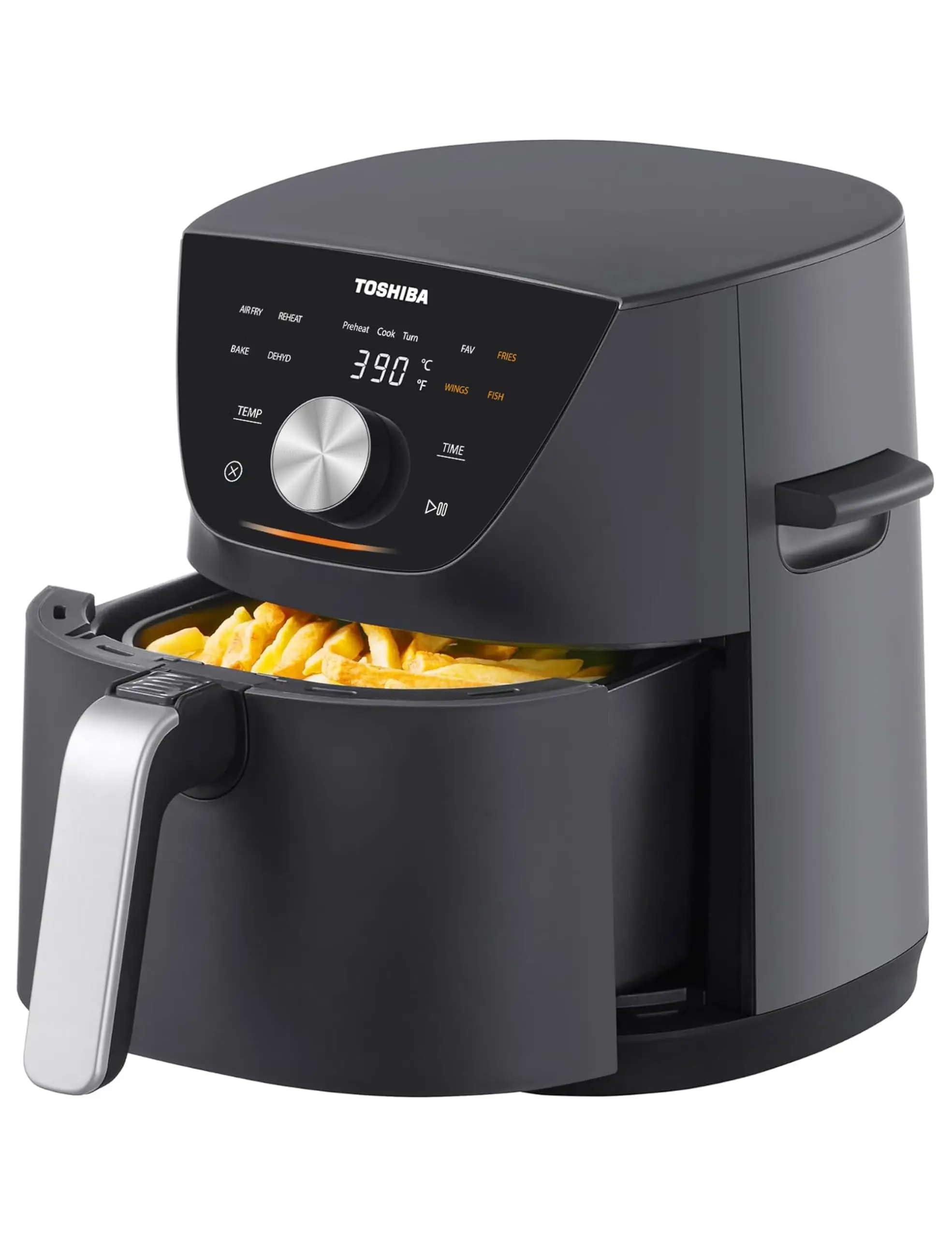5.2L Air Fryer with Heat-Q Technology, Quick and Easy Meals, 8 Preset Menus