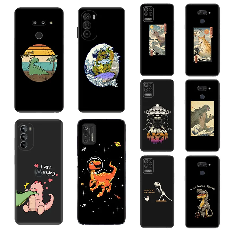 Для Pixel 4 XL 4A 5 5A 6 6A 7 Pro 7A 3 Huawei p60 p50 p40 p30 p20 Lite Pro P Smart Dinosaur мультяшный мягкий чехол для телефона