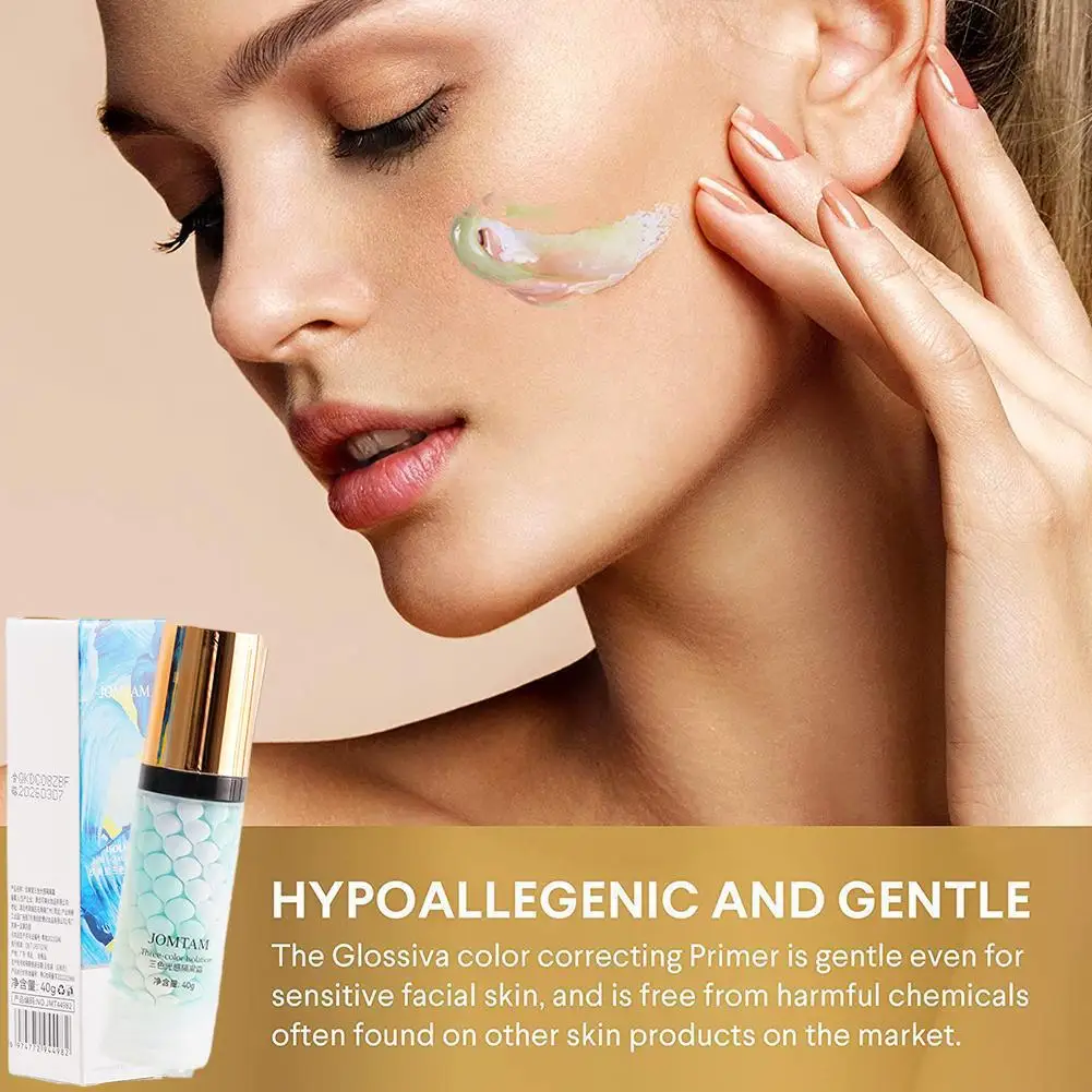 

3-Color Isolation Cream Moisturizing Refreshing Makeup Tone Face Cream Base Brighten Oil Primer Facial Control Skin Conceal M6I8