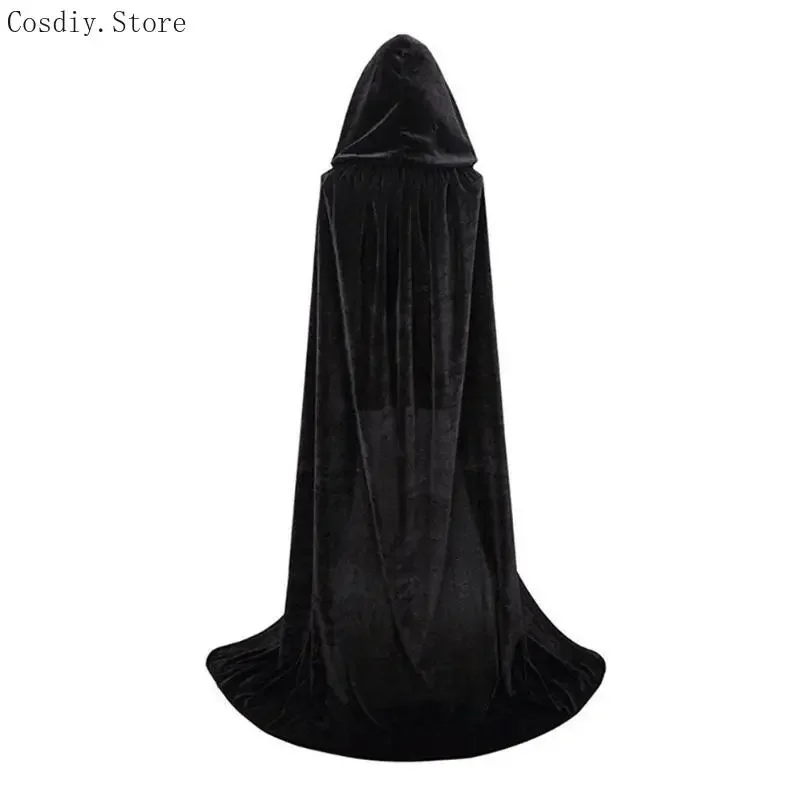 Wedding Bridal Cape Hood Robe Men Women Halloween Devil Death Vampire Ghost Costume Cloak Kids Cape Witch Outfit For Adult Child