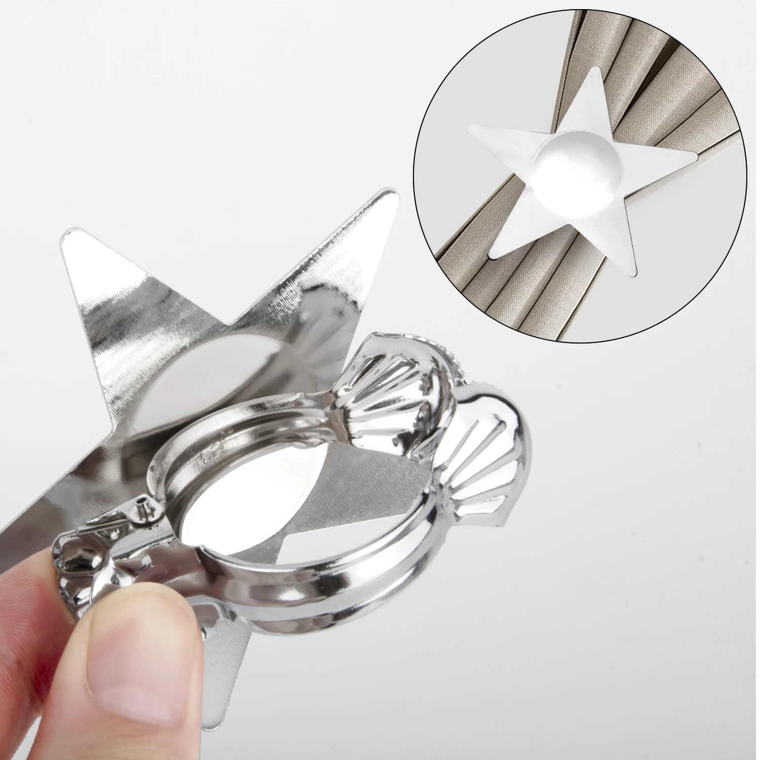 SARIHOSY 3Pcs Curtain Clip Pentagram Creative Star Curtain Tie Backs Decorative Clip Home Accessories curtain clips curtain accessories curtain tiebacks