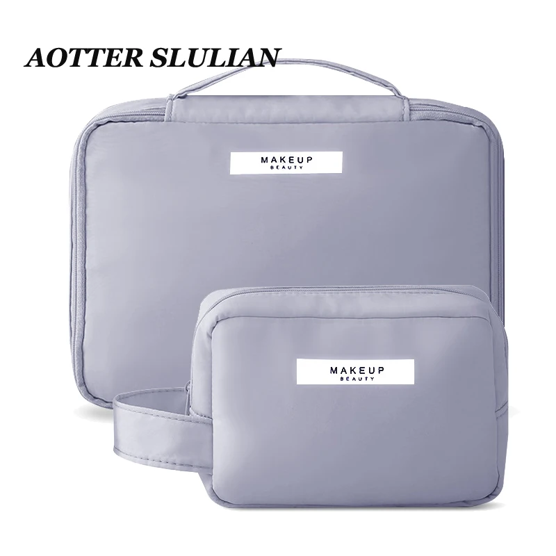 

Portable Makeup Bag For Travel Waterproof Organizer Box Wash Toiletries Kit Storage Pouch For Women Large Capacity Cosmetic Case
