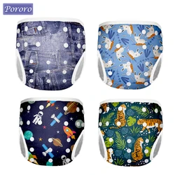 Pororo Swim Diaper Baby Reusable Swim Nappy Waterproof Swimsuit Cool Universal Size Swimming Leak Proof Diaper for Toddler