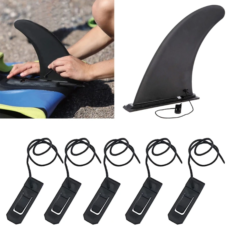 5Pcs Clip Per Pinne Per Tavola Da Surf Surf Watershed Fin Clip Paddle Board Tavola Da Surf Clip Per Coda Accessorio Per Tavola Da Surf Surf All'Aperto