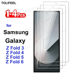 Premium HD Crystal 9H Transparent Tempered Glass Screen Protector for 2 Pcs (For Z Fold 5)