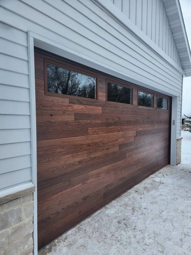 DN Automatic Garage Door Insulated Wood Look Roll Up Garage Door Exterior  Entrance Timber Grain Stacking Garage Doors - AliExpress, image size:768x1024